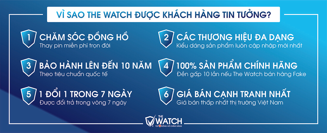 Vì sao đồng hồ the watch được tin tưởng