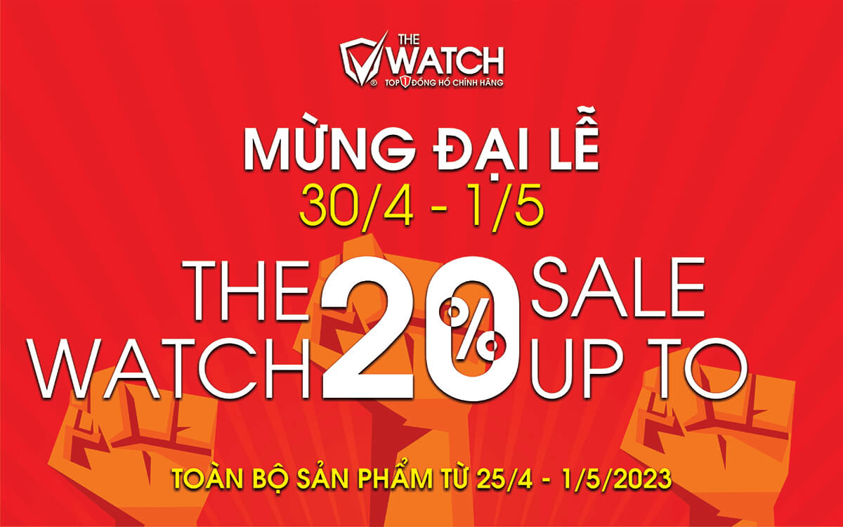 GIẢM GIÁ 20% TOÀN BỘ CỬA HÀNG MỪNG ĐẠI LỄ 30/4 VÀ QTLĐ 1/5